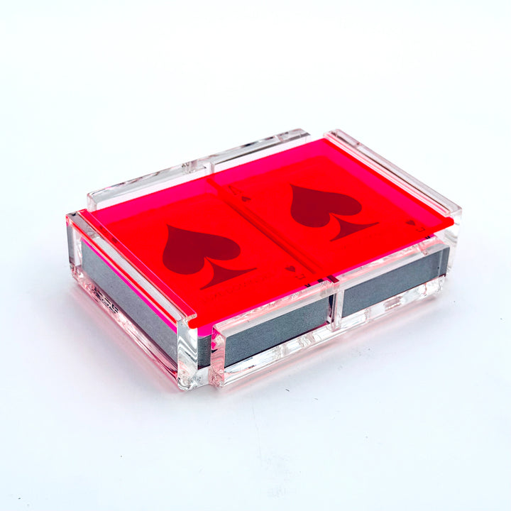 "La Pinta" Double Card Deck Neon Pink